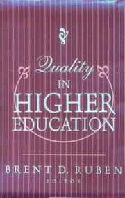 Cover of: Quality in higher education