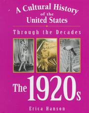 Cover of: A Cultural History of the United States Through the Decades - The 1920s by 
