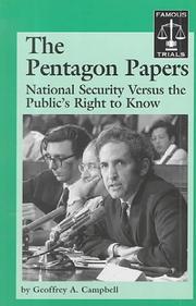 Cover of: The Pentagon Papers: national security versus the public's right to know