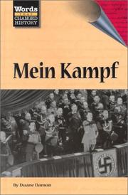 Cover of: Mein Kampf: Hitler's Blueprint for Aryan Supremacy (Words That Changed History)