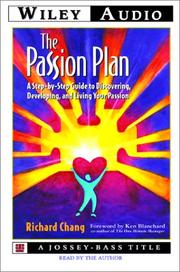 Cover of: The Passion Plan by Richard Y. Chang