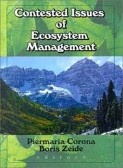 Cover of: Contested Issues of Ecosystem Management