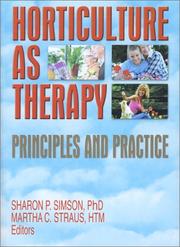 Cover of: Horticulture As Therapy by 