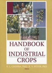 Cover of: Handbook Of Industrial Crops (Crop Science) (Crop Science)