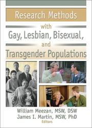 Cover of: Research Methods With Gay, Lesbian, Bisexual, and Transgender Populations (Journal of Gay & Lesbian Social Services, 3/4) (Journal of Gay & Lesbian Social Services, 3/4)