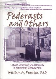 Cover of: Pederasts and others: urban culture and sexual identity in nineteenth century Paris