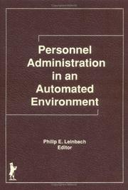 Cover of: Personnel administration in an automated environment