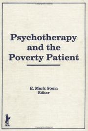 Cover of: Psychotherapy and the Poverty Patient (The Psychotherapy Patient, Nos 1 and 2) (The Psychotherapy Patient, Nos 1 and 2)