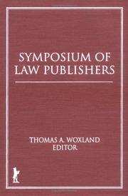 Cover of: Symposium of law publishers