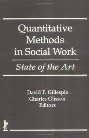 Cover of: Quantitative Methods in Social Work: State of the Art