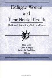 Cover of: Refugee Women and Their Mental Health by Ellen Cole, Oliva M. Espin