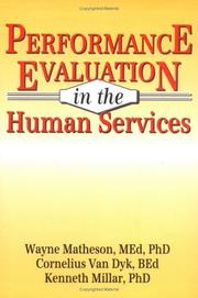 Cover of: Performance evaluation in the human services