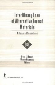 Front cover of Interlibrary Loan of Alternative Format Materials by Unknown