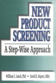 Cover of: New Product Screening | William C. Lesch