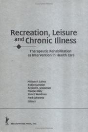 Cover of: Recreation, leisure, and chronic illness