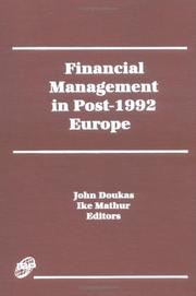 Cover of: Financial management in post-1992 Europe