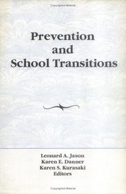 Cover of: Prevention and school transitions