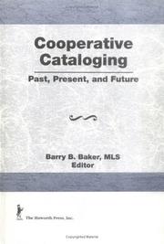 Cover of: Cooperative Cataloging: Past, Present, and Future