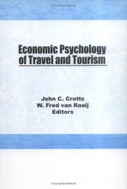 Cover of: Economic psychology of travel and tourism