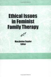 Cover of: Ethical issues in feminist family therapy