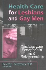 Health Care for Lesbians and Gay Men by K. Jean Peterson