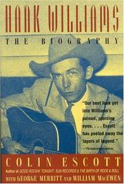 Cover of: Hank Williams by Colin Escott, George Merritt, William MacEwen