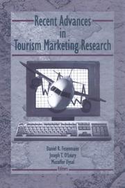 Cover of: Recent advances in tourism marketing research