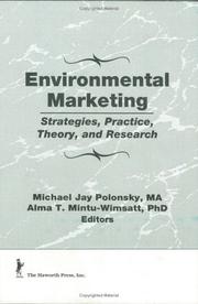 Cover of: Environmental marketing: strategies, practice, theory, and research