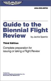 Cover of: Guide to the Biennial Flight Review by Jackie Spanitz