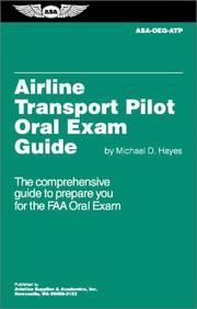 Cover of: Airline Transport Pilot Oral Exam Guide (Oral Exam Guide series)