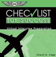 Cover of: Checklist for Success CD by Cheryl A. Cage