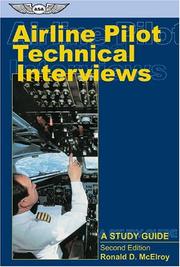 Airline Pilot Technical Interviews by Ronald D. McElroy