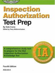 Cover of: Inspection Authorization Test Prep by Dale Crane, Dale Crane