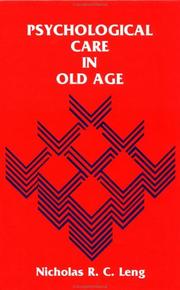 Cover of: Psychological care in old age
