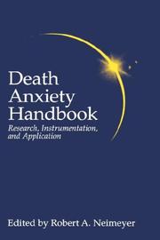 Cover of: Death anxiety handbook: research, instrumentation, and application