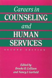 Cover of: Careers in counseling and human services