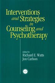 Cover of: Interventions and strategies in counseling and psychotherapy