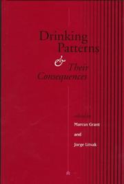 Cover of: Drinking patterns and their consequences by edited by Marcus Grant and Jorge Litvak.