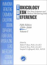 Cover of: Toxicology Desk Reference by Robert Ryan, Claude Terry