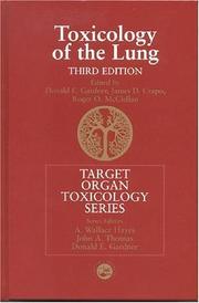 Cover of: Toxicology of the Lung