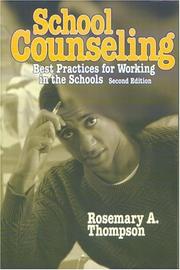 Cover of: School counseling by Rosemary Thompson