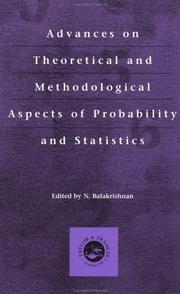 Cover of: Advances on Theoretical and Methodological Aspects of Probability and Statistics