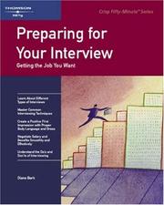 Cover of: Crisp: Preparing for Your Interview: Getting the Job You Want (Fifty-Minute Series.)