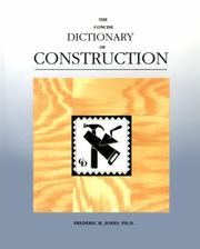 Cover of: The concise dictionary of construction