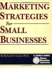 Cover of: Marketing strategies for small businesses