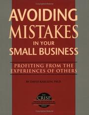 Cover of: Avoiding Mistakes in Your Small Business (The Crisp Small Business)