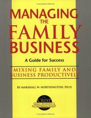 Cover of: Crisp: Managing the Family Business (The Crisp Small Business Series)