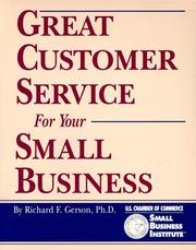 Cover of: Great customer service for your small business