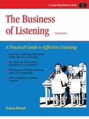 Cover of: Crisp: The Business of Listening by Diana Bonet