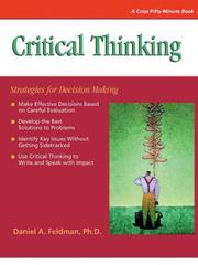 Cover of: Crisp: Critical Thinking: Strategies for Decision Making (50 Minute Books)